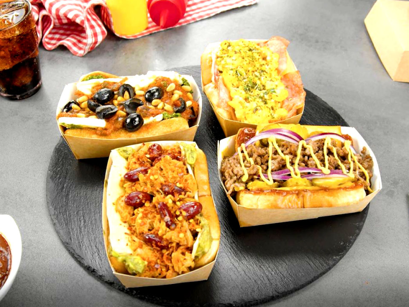 4 Street Food Toast Dogs