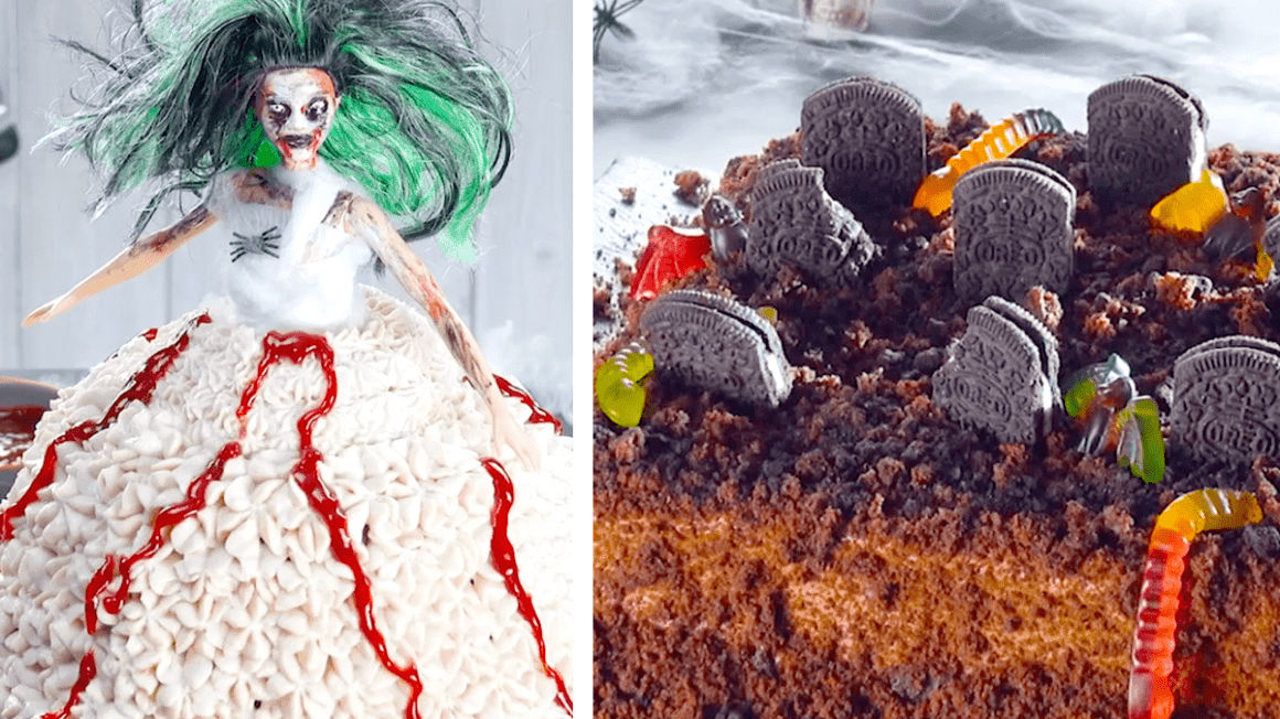 Graveyard Cake & Zombie Doll Cake