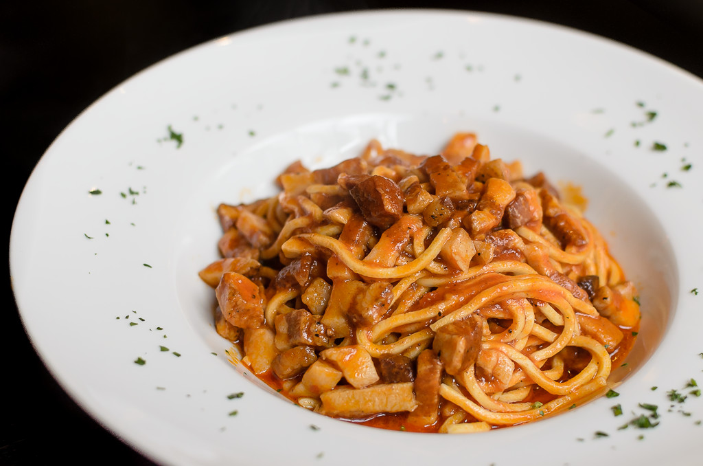 Spaghetti all Amatriciana from Yaletown L'antipasto ($12)