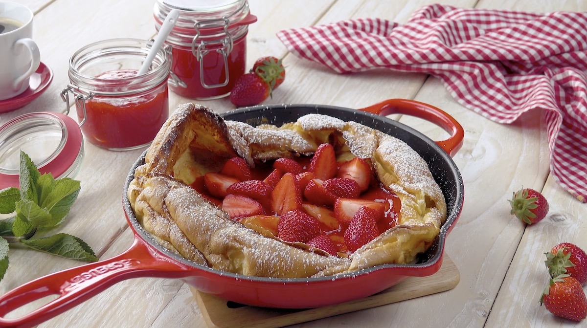 Strawberry Dutch Baby Pancake