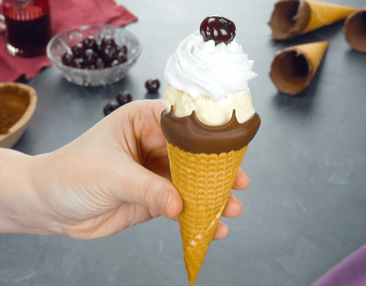 Ice Cream Sundae Cones