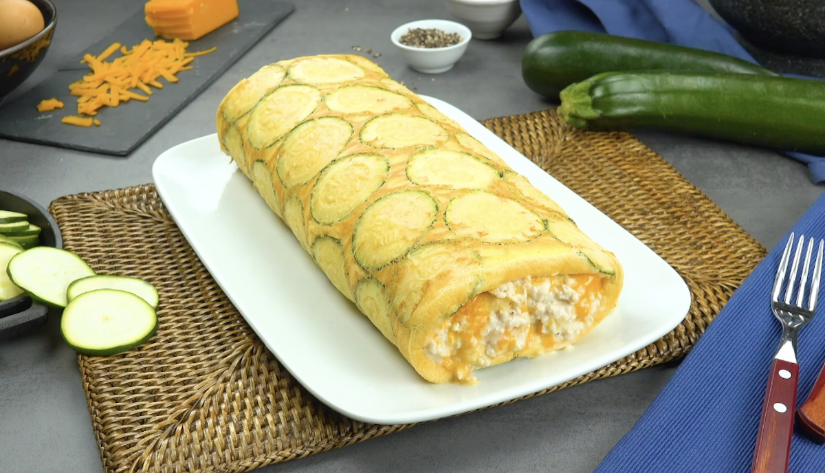 Zucchini Omelet Roll