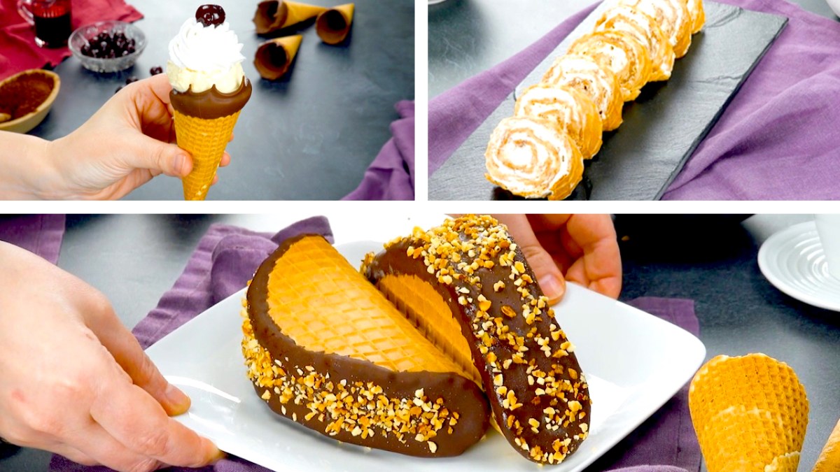 3 Mouthwatering Waffle Cone Desserts