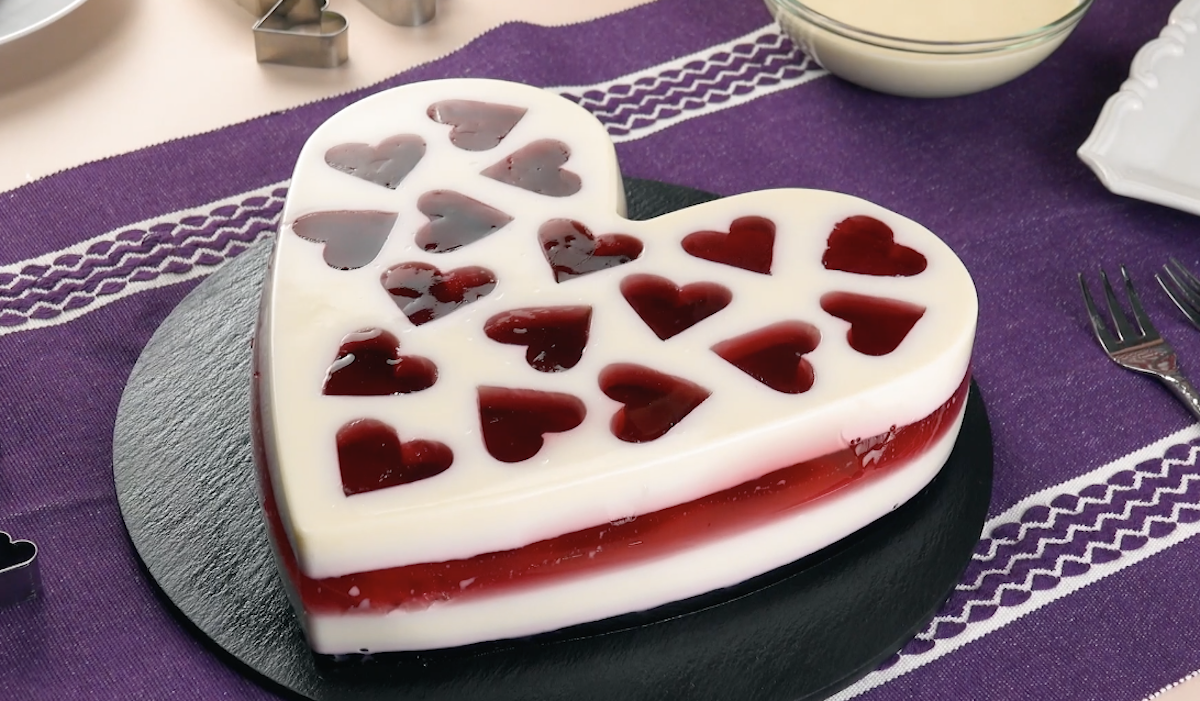 Raspberry Jello Heart