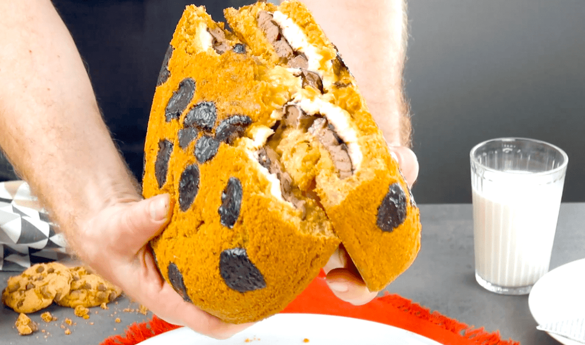 Giant Stuffed Chocolate Chip Cookie