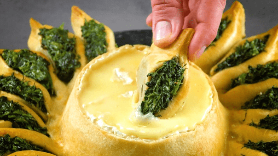 Spinach Ricotta Pastry Swirl