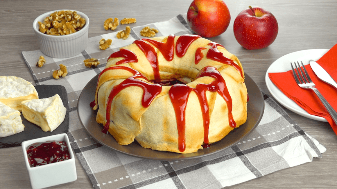 Cranberry Camembert Bundt Ring