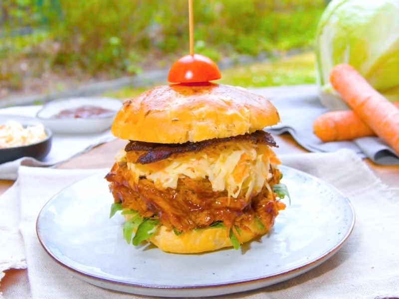 BBQ Pulled Pork Sandwiches With Homemade Coleslaw