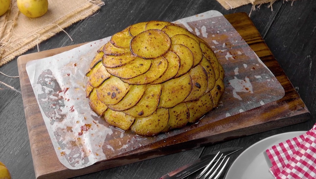 Scalloped Potato Dome Cake