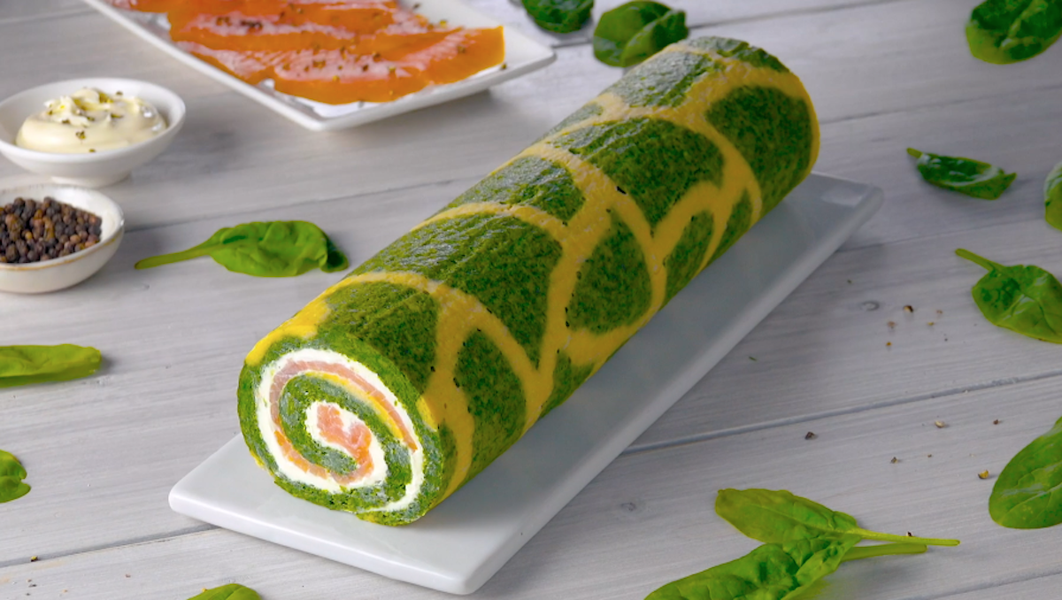 Salmon Spinach Roll