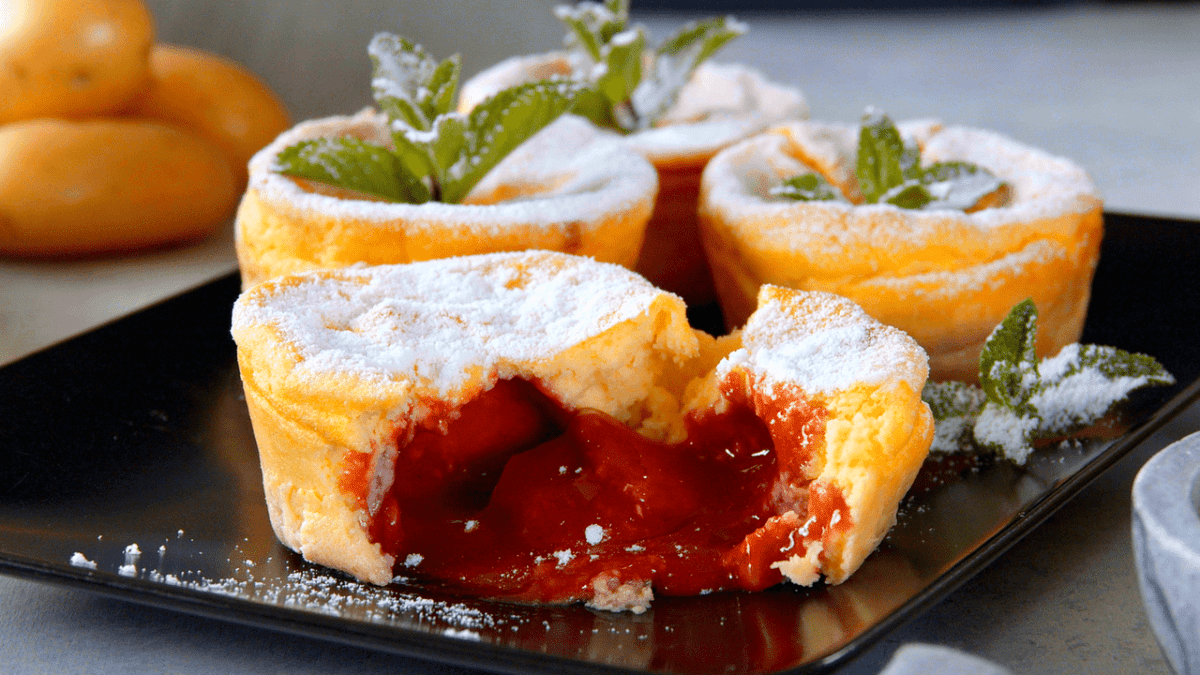 2 Potato Desserts: Potato Chimney Cakes And Potato Strawberry Soufflés