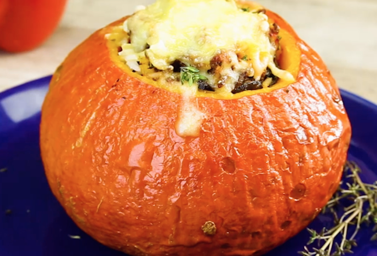 Roasted Stuffed Pumpkin