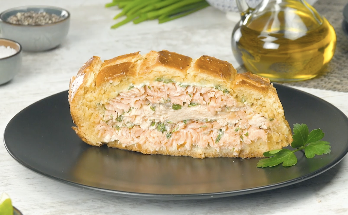 Salmon-Stuffed Brioche