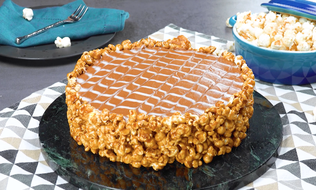 Caramel Popcorn Cheesecake