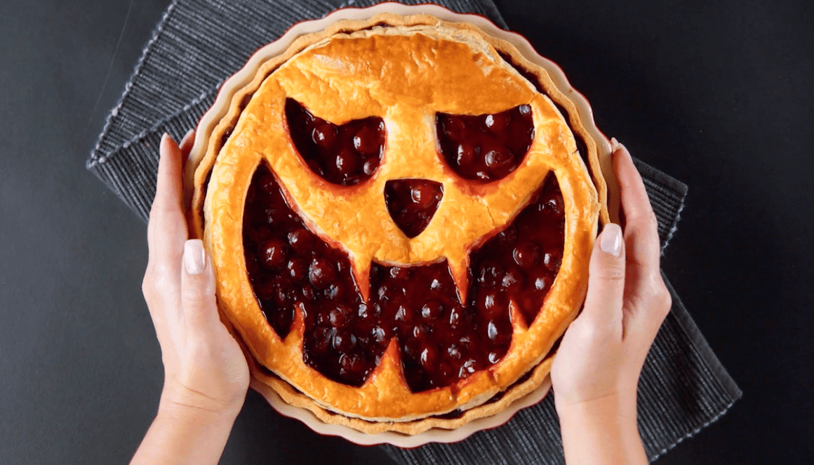 Halloween Jack O'Lantern Pie