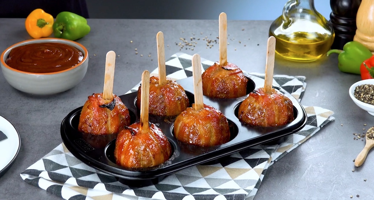 Bacon-Wrapped Armadillo Eggs