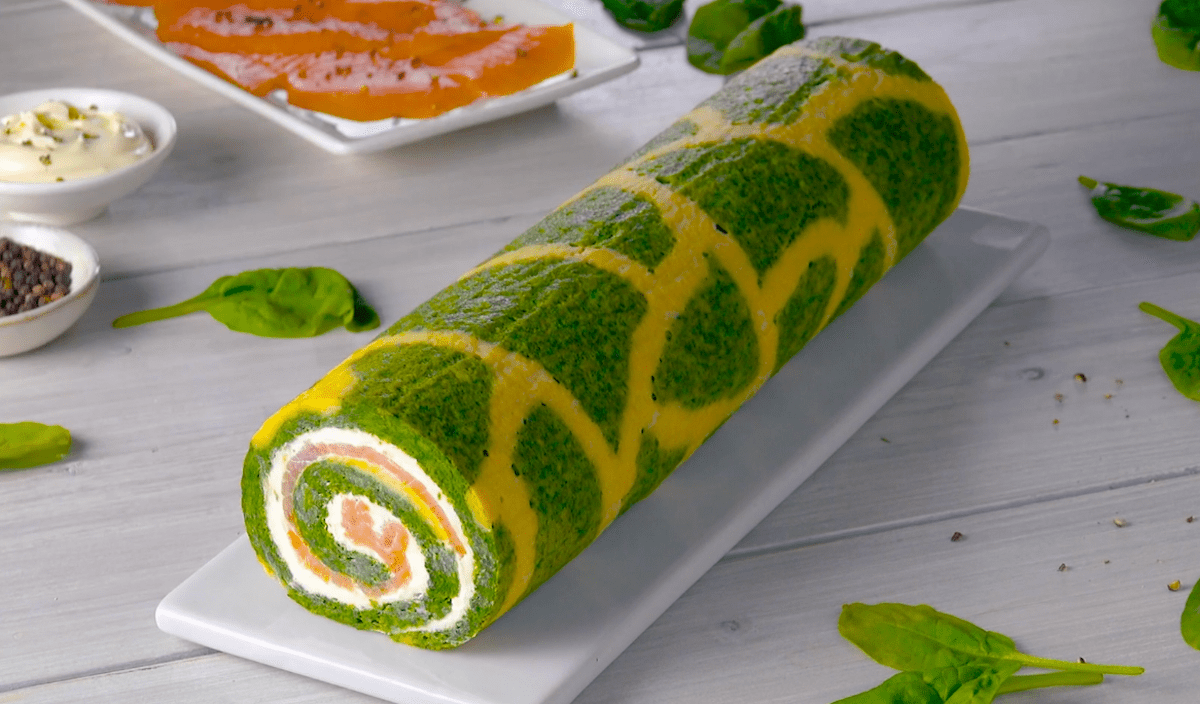 Salmon Spinach Roll