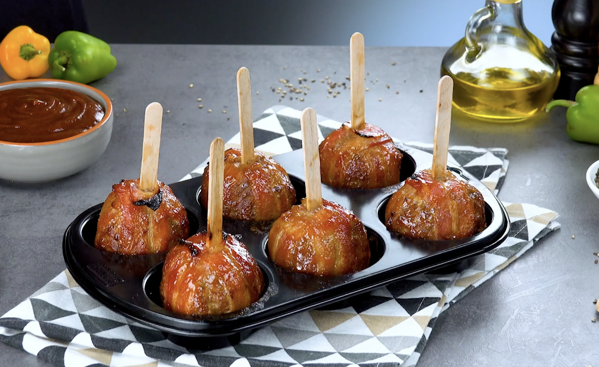 Bacon-Wrapped Armadillo Eggs