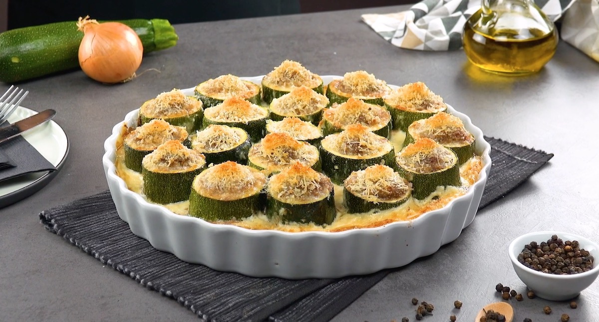 Zucchini Bites Stuffed With Ground Beef