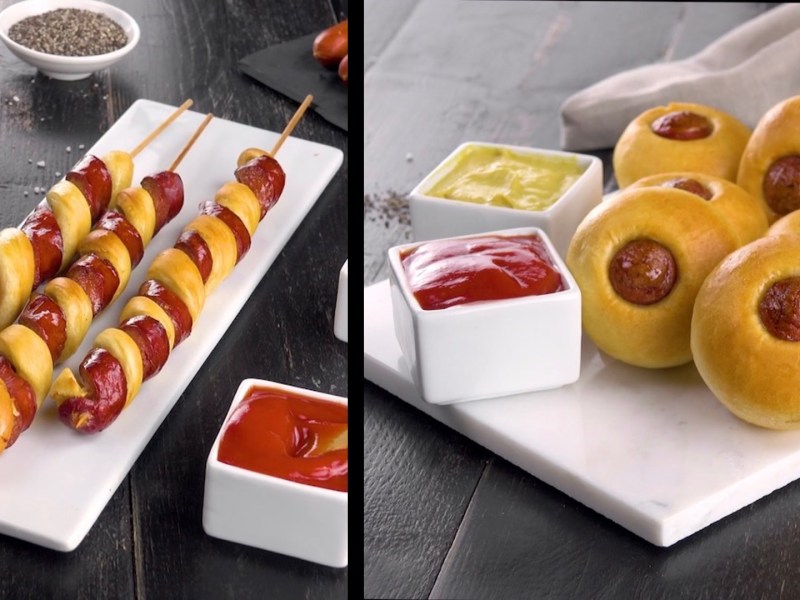 4 Easy Snacks With Hot Dogs And Pizza Dough